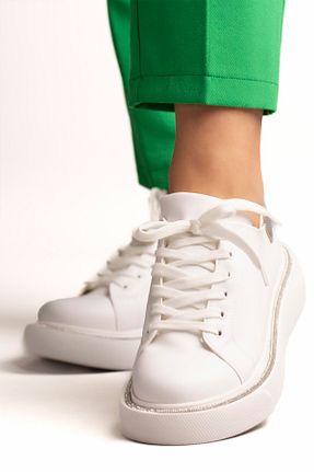 کفش اسنیکر سفید زنانه بند دار Stilbagshoes - کد 685322364