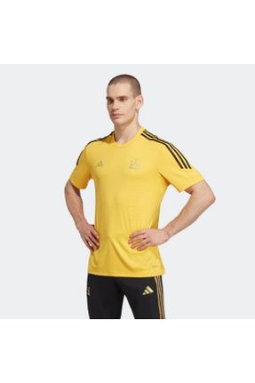 تی شرت زرد مردانه رگولار تکی کد 685323793