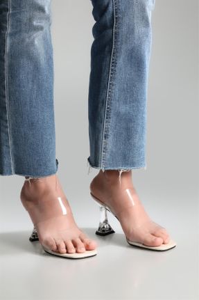 کفش پاشنه بلند کلاسیک بژ زنانه چرم مصنوعی پاشنه نازک پاشنه متوسط ( 5 - 9 cm ) کد 686025237