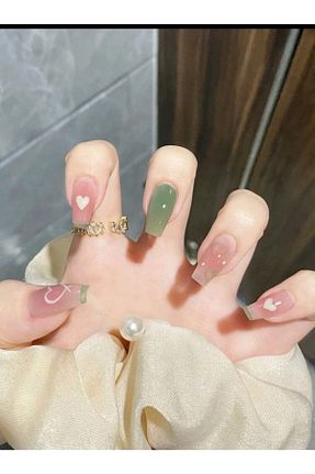 ناخن مصنوعی و اکسسوری سبز Sheinside - کد 686182782