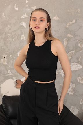 بادی مشکی زنانه یقه دوچرخه Genel Markalar - کد 686008336