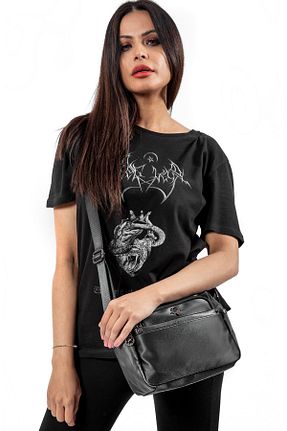 کیف پستچی مشکی زنانه چرم مصنوعی Nas Bag - کد 72022399
