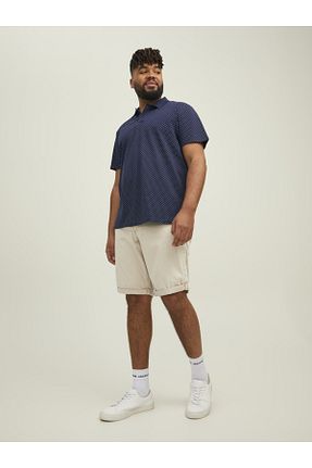 شلوارک و برمودا طوسی مردانه سایز بزرگ Jack & Jones - کد 675190247