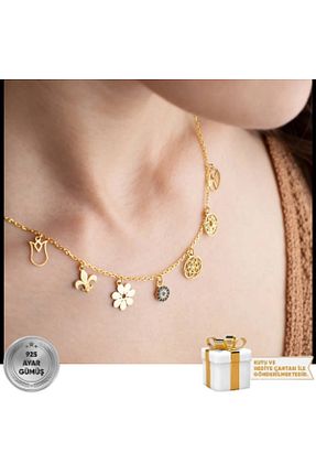 گردنبند نقره زنانه 925 عیار Gümüşistan - کد 358817501