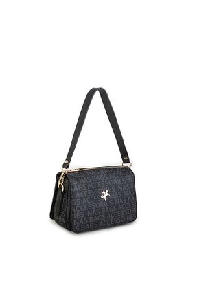 کیف پستچی مشکی زنانه چرم مصنوعی Nas Bag - کد 687243605