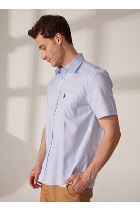 پیراهن سرمه ای مردانه یقه پیراهنی U.S. Polo Assn. - کد 686590647