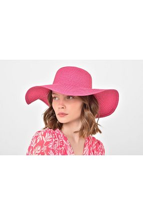 کلاه صورتی زنانه حصیر Saria Moda - کد 686765870