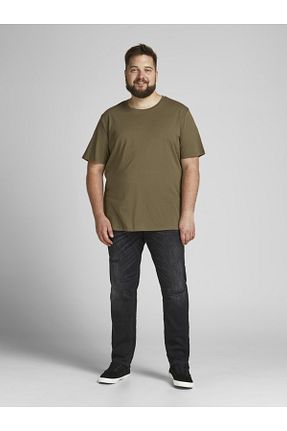 تیشرت سبز مردانه سایز بزرگ Jack & Jones - کد 218626675