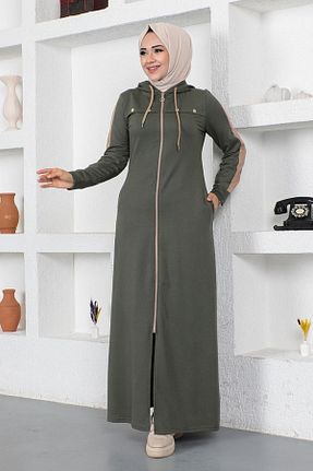 کلاه و ابایا خاکی زنانه بافتنی Genel Markalar - کد 686766244