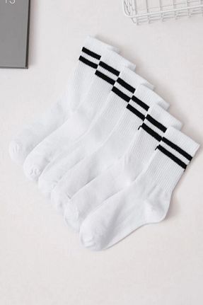 جوراب سفید زنانه پنبه ای Fs Fresh Socks - کد 686836675