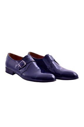 کفش کلاسیک سرمه ای مردانه چرم لاکی Beue - کد 91607785