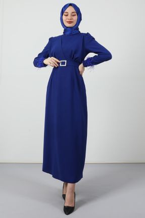 لباس آبی زنانه اورسایز بافت کد 686919976