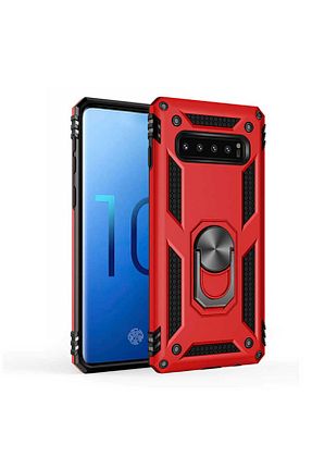 کاور و قاب قرمز Samsung Galaxy S10 Plus Rivor - کد 687290743
