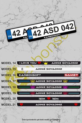 قاب پلاک خودرو karbonsoft - کد 353902672