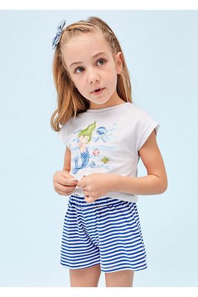 ست بالاتنه و پائین تنه آبی بچه گانه بافتنی Mayoral - کد 688064193