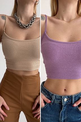 بلوز بژ زنانه ساده Lucax - کد 687823944