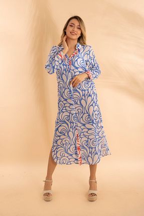 لباس آبی زنانه بافتنی Bonitas Beachwear - کد 688241348