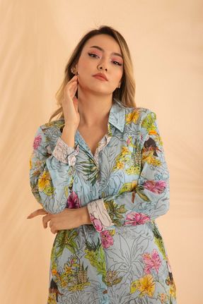 لباس آبی زنانه بافتنی Bonitas Beachwear - کد 688341512