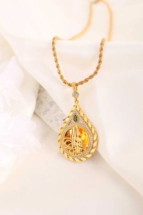 گردنبند جواهر طلائی زنانه روکش طلا کد 687917116