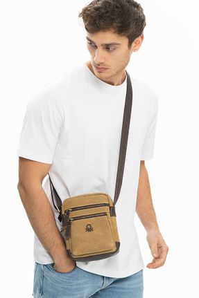 کیف دوشی بژ مردانه United Colors of Benetton - کد 688653796
