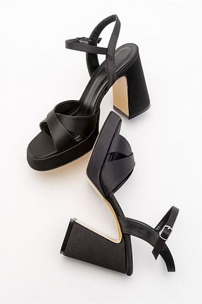 کفش پاشنه بلند کلاسیک مشکی زنانه چرم مصنوعی luvishoes - کد 688992686