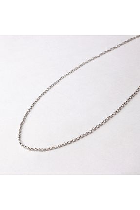 گردنبند طلا سفید زنانه 14 عیار Altınöz Mücevherat - کد 244954694