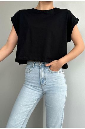 تیشرت مشکی زنانه اسلیم فیت KET - کد 687909866