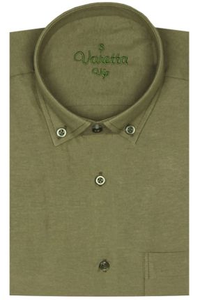 پیراهن سبز مردانه سایز بزرگ پنبه - پلی استر کد 650928450
