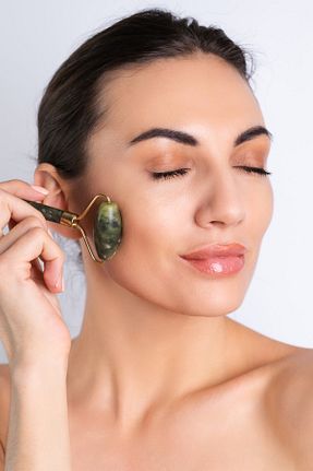 ابزار ماساژ صورت سبز Jade Roller JIYU - کد 687859076