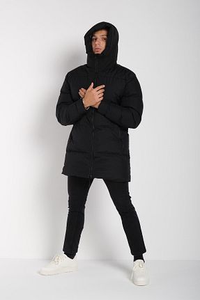 کاپشن مشکی مردانه رگولار GAREN - کد 372074438