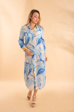 لباس آبی زنانه بافتنی Bonitas Beachwear - کد 688230989