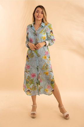 لباس آبی زنانه بافتنی Bonitas Beachwear - کد 688341512
