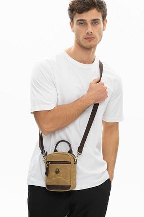 کیف دوشی بژ مردانه United Colors of Benetton - کد 688609361