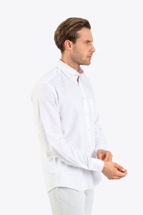 پیراهن سفید مردانه رگولار کد 688705592