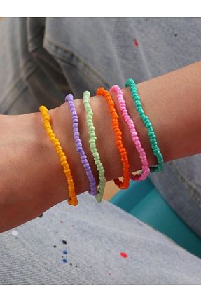 دستبند جواهر رنگی زنانه منجق İsabella Accessories - کد 687945165