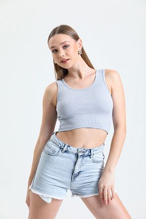 بلوز طوسی زنانه ساده D
