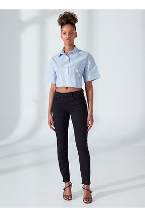 شلوار جین مشکی زنانه پاچه تنگ Denim Trip - کد 689600004