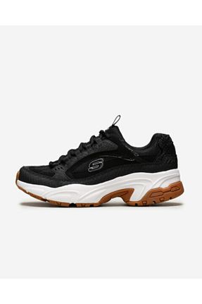 کفش اسنیکر مشکی زنانه بند دار Skechers - کد 36317298