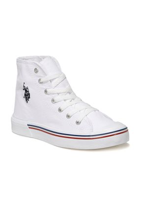 کفش اسنیکر سفید زنانه بند دار U.S. Polo Assn. - کد 91100811