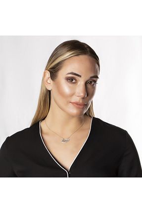 گردنبند نقره سفید زنانه 925 عیار Genel Markalar - کد 373972250