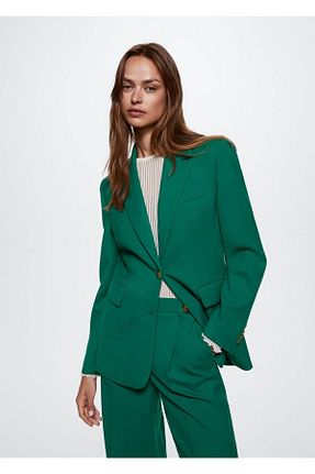 کت سبز زنانه Blazer MANGO - کد 348217268