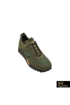 کفش کژوال خاکی مردانه چرم خالص Zaim Kundura - کد 686349350