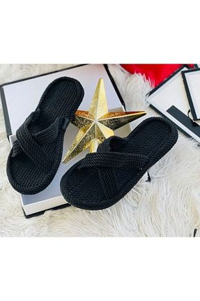 صندل مشکی زنانه پاشنه تخت Pinkada - کد 690828830