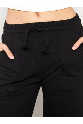 شلوارک و برمودا مشکی زنانه بافتنی LC Waikiki - کد 690958084