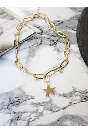 گردنبند جواهر طلائی زنانه روکش طلا Gamze Keleş Design - کد 691032530