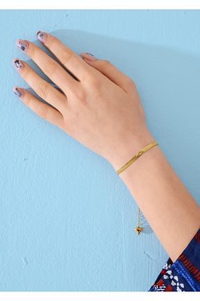 دستبند استیل (فولاد) طلائی زنانه استیل (فولاد) Duke Nickle - کد 679227029