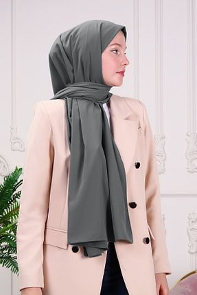 روسری طوسی پلی استر ada sanatsal - کد 353162796
