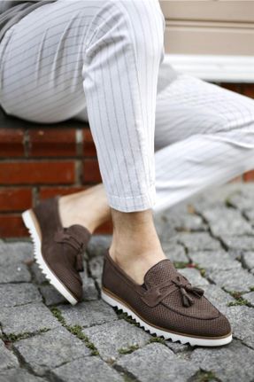 کفش کژوال قهوه ای مردانه نوبوک پاشنه کوتاه ( 4 - 1 cm ) پاشنه ساده کد 691092038