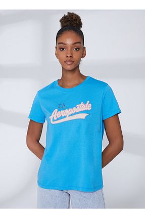 تیشرت آبی زنانه رگولار Aeropostale - کد 690870166
