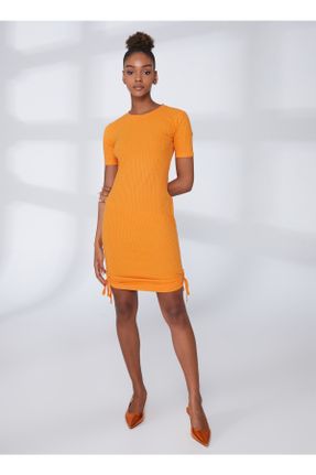لباس نارنجی زنانه بافتنی رگولار کد 690870561
